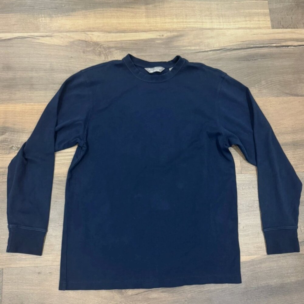 DANIEL CREMIEUX Signature Pima Cotton Long Sleeve Men S Navy Blue
